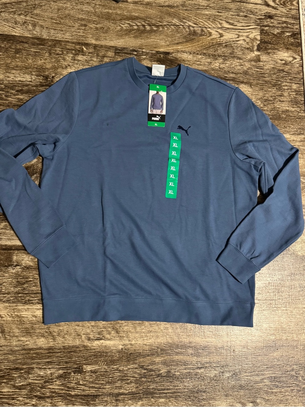 Puma Men’s Crewneck Sweater in Slate Blue
